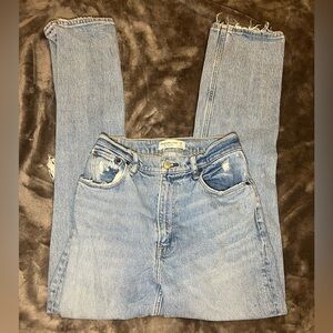 Abercrombie & Fitch Light Blue High-Rise Jeans